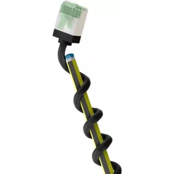 Goobay Ultra-Flexible CAT 8.1 komutācijas kabelis plāns U/FTP melns - īpaši īss spraudnis 99,9% (74351)