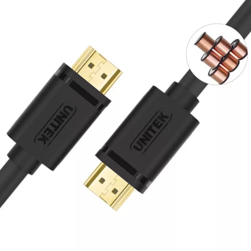 UNITEK Y-C138M HDMI kabelis 2 m HDMI Type A (Standarta) Melns