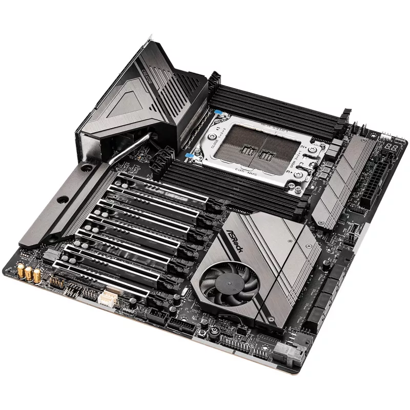 Mātesplate ASRock WRX80 CREATOR R2.0 — AMD WRX80, Socket sWRX8, E-ATX, 8× DIMM DDR4, 2 TB maks., Wi‑Fi 6E, 10Gb LAN, 7.1 audio