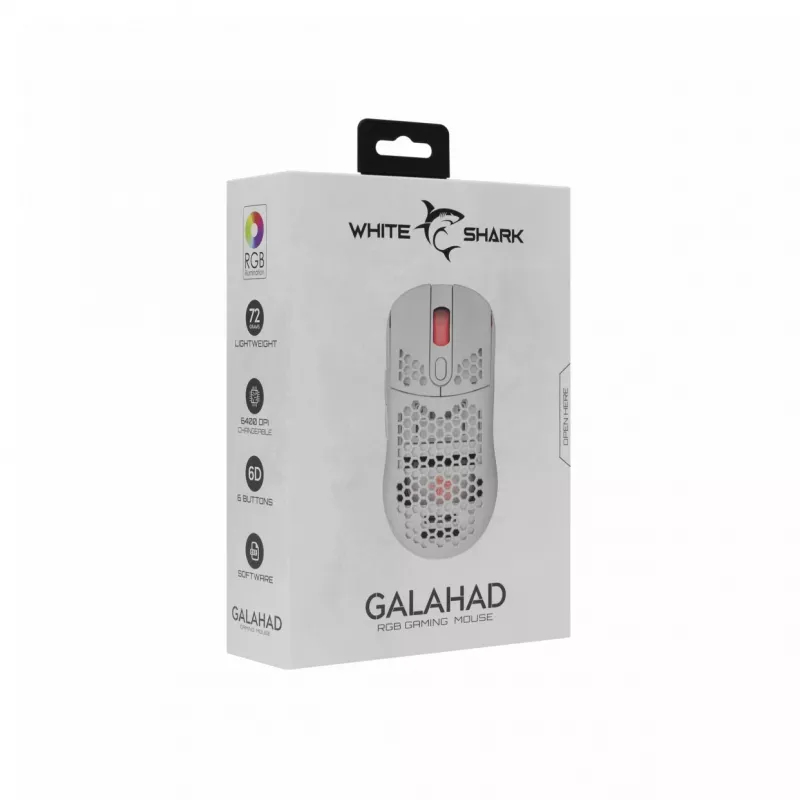 pele White Shark GALAHAD balta USB Type-A