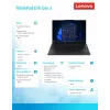 Lenovo ThinkPad E16 G3 22AY001SPB — Intel Ultra 7, 16,0 collas WUXGA, 16 GB RAM, 512 GB SSD, Windows 11 Pro, melnā krāsā, 1 gada garantija