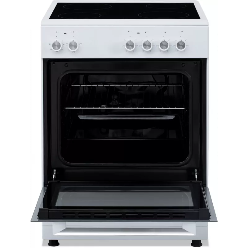 Simfer 6043SEDBB Brīvi stāvoša elektriskā plīts, 62 L, Balta