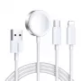 Magnētiskais lādētājs Joyroom S-IW008 Lightning USB-C 5V 1,2m balts kabelis