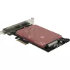 Maiņstrāvas adapteris INTER-TECH KT048 PCIe uz SFF-8639 (U.2) - modelis 88885561