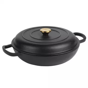 Čuguna kastrolis Russell Hobbs RH02525BEU7 30 cm, melns