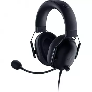 Vadu spēļu austiņas Razer MelnsShark V2 X — binaurālas, 3,5 mm, 32 Ω, 12–28000 Hz, mikrofons ar izliekamu strēli -42 dB, 270 g