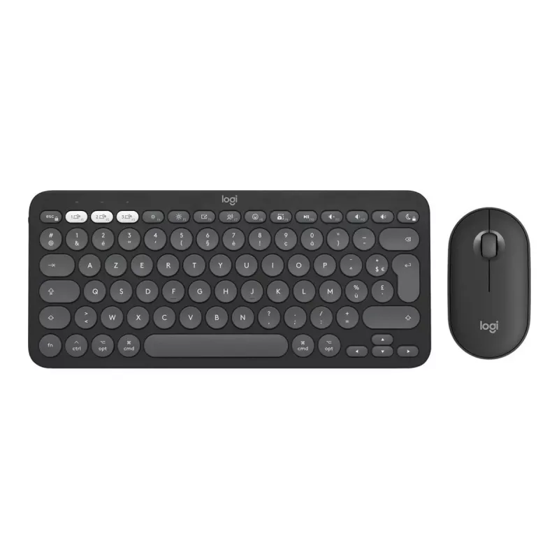 Logitech Pebble 2 Combo for Mac bezvadu tastatūra un pele QWERTZ vācu Graphite