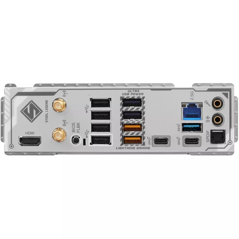 Mātesplate ASROCK B850 Steel Legend WiFi ATX — AMD B850, Socket AM5, DDR5, 4x DIMM, 4x M.2, Wi‑Fi 7, 2.5Gb LAN