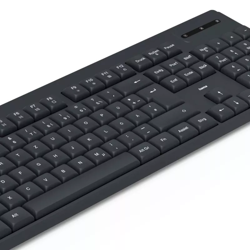Bezvadu tastatūras un peles komplekts WKM-100 melns