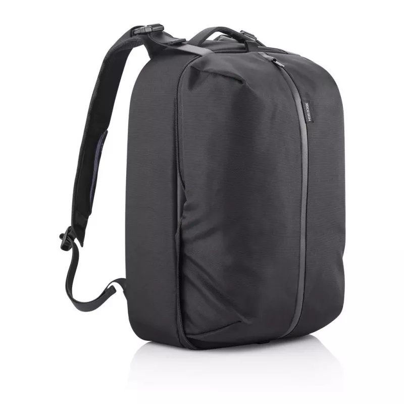Mugursoma XDDESIGN FLEX GYM BAG — 24 L, piemērota 15,6 collu / 39,6 cm planšetei / piezīmjdatoram, polsterētas regulējamas plecu siksnas, melna