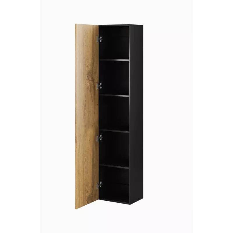 Cama viesistabas mēbeļu komplekts VIGO 3 melns/votana ozols
