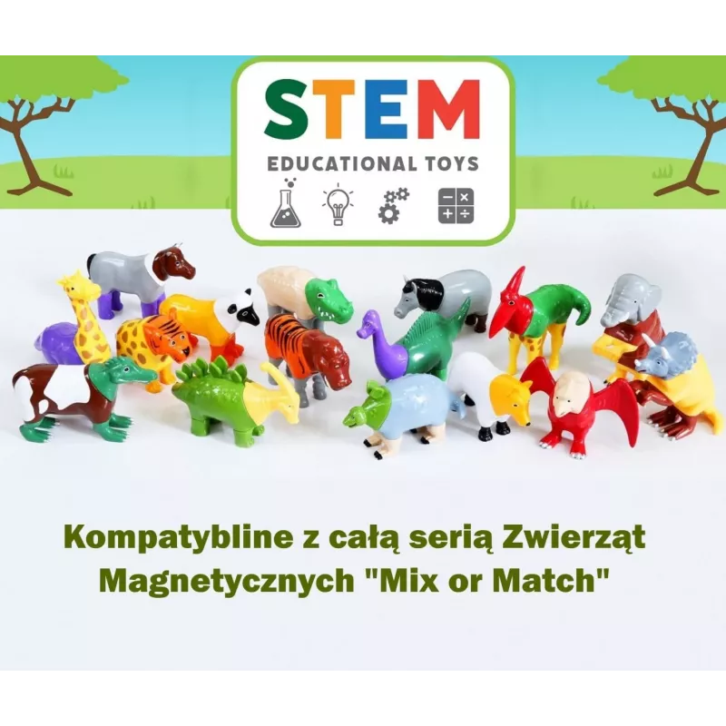 Animal Popular Playthings Magnetic Mix or Match Animals Daudzkrāsains