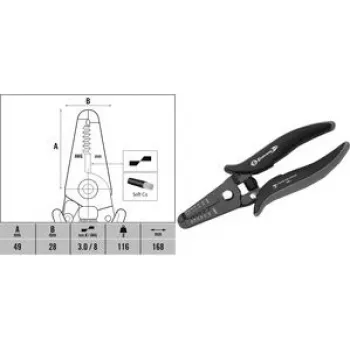 Vadu noņēmējs c.k tools T3895 ESD 0,8–2,6 mm vadiem
