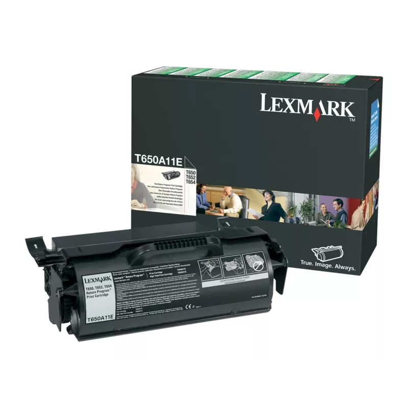 Toner Lexmark T650A11E kārtridžs 10000 lapaspuses Melns