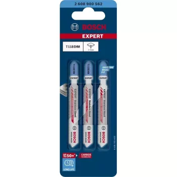 Bosch Expert T118 EHM finierzāģa asmens no karbīda, 3 gab.