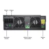 Off-grid inverter Qoltec 53887 solar inverter 10 kVA Lithium Polymer Melns