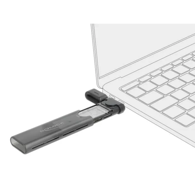 SSD korpuss DeLOCK 42635 Melns M.2