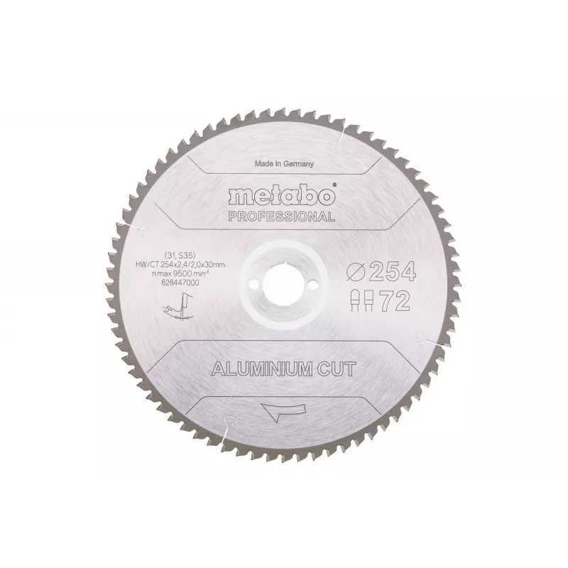 Apļveida zāģa asmens Metabo 628447000 25.4 cm