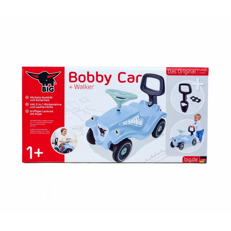 Bobby Car Classic Bundle + Walker, Rutscher gaiši zils/zaļš