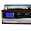 Audio atskaņotājs Camry CR 1168 — melns ar koka apdari, 33/45 RPM, iebūvēti skaļruņi, RCA izeja