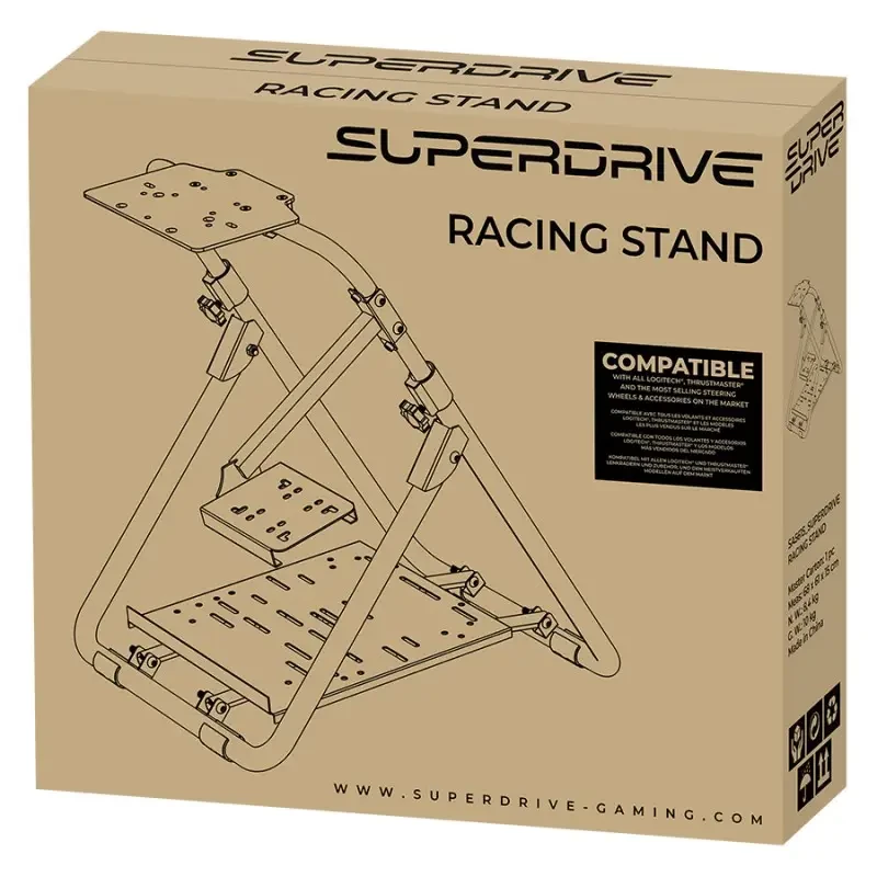 Sacīkšu stends Subsonic SA5615 metāla, melns