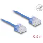 Tīkla kabelis DeLOCK RJ45 Cat.6 0,5 m zils