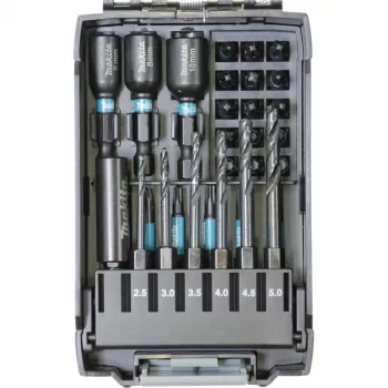 Urbju komplekts Makita E-22866 — 31 gab., dažādi izmēri kokam, metālam, mūrim