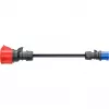 go-e Adapter Gemini flex 22 kW to CEE Zils 16 A - Melns - taisns - taisns - IP55 - 22 kW - 16 A