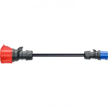 go-e Adapter Gemini flex 22 kW to CEE Zils 16 A - Melns - taisns - taisns - IP55 - 22 kW - 16 A