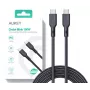 AUKEY CB-KCC101 Nylon kabelis USB-C - USB-C 1m