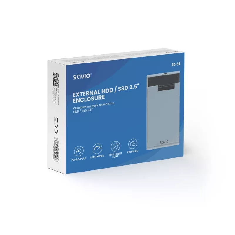 HDD/SSD korpuss Savio AK-66