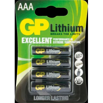 Vienreizlietojamā baterija GP baterijas Lithium 103173 AAA