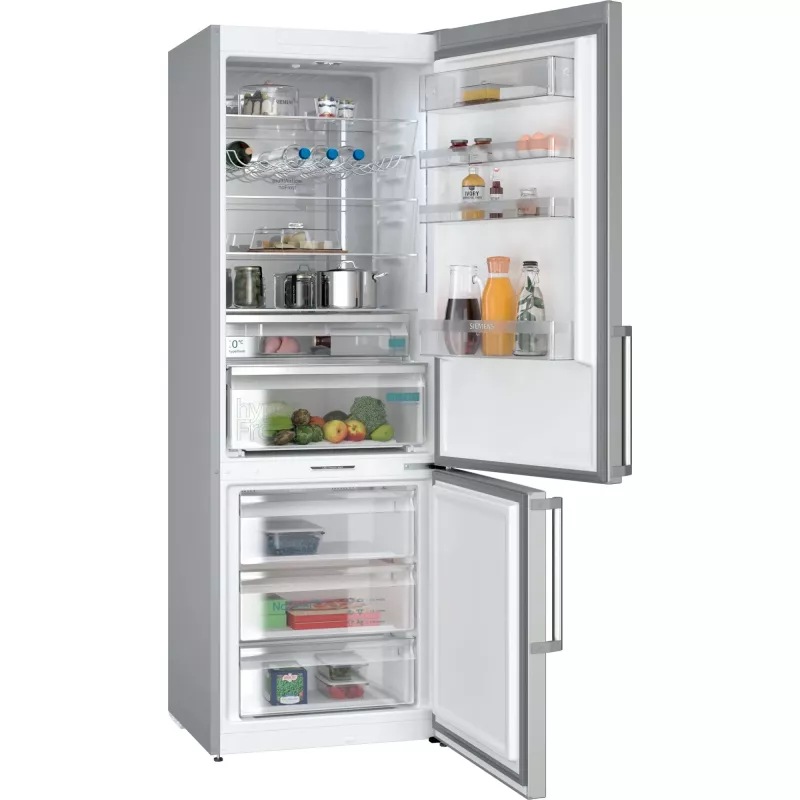 Siemens iQ500 KG49NAIBT ledusskapis-saldētava Brīvstāvoša 440 L Nerūsējošais tērauds