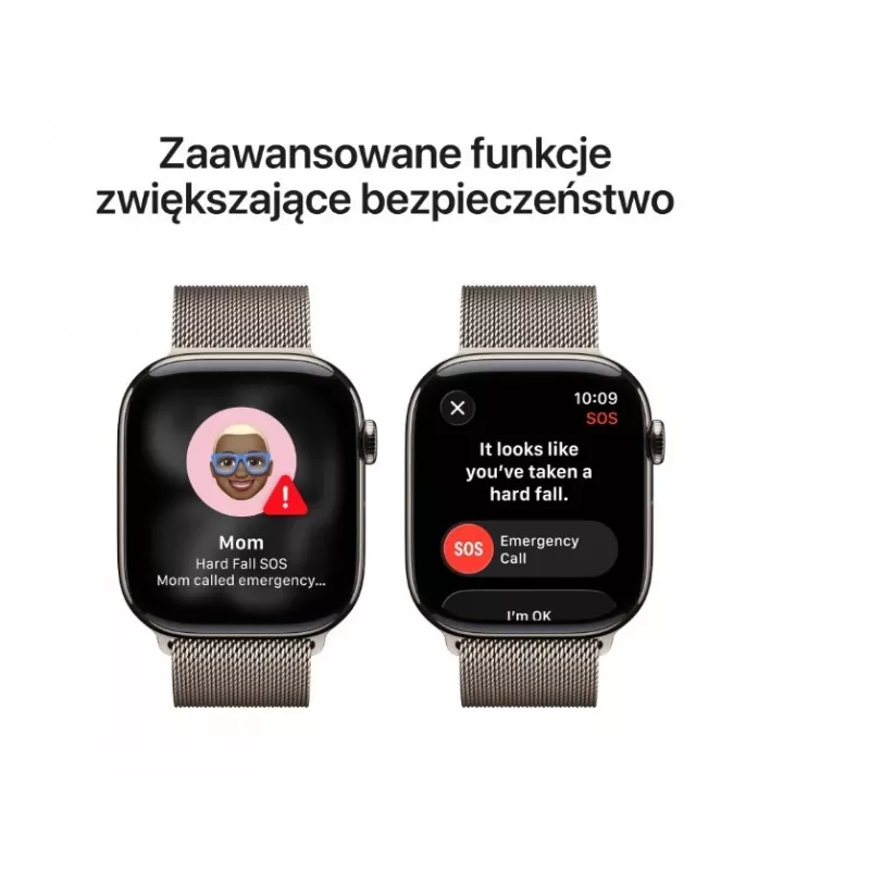 Apple Watch Series 11 GPS + Cellular 42mm dabīga titāna korpuss ar dabīgu Milānas cilpu