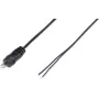 VOLTCRAFT 93015c94 skaļruņa savienotājspraudnis, taisns Polu skaits: 2 Melns 1 gab. (93015c94)