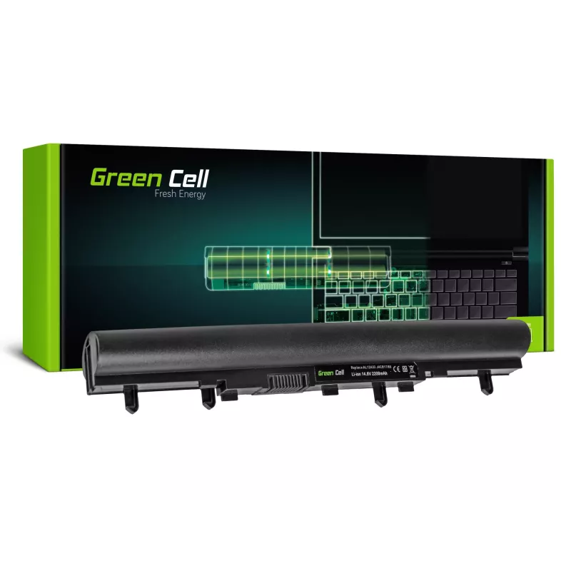Baterija zaļa Cell AC25 Acer Aspire E1-522 E1-530 E1-532 E1-570 E1-572 V5-531 V5-571