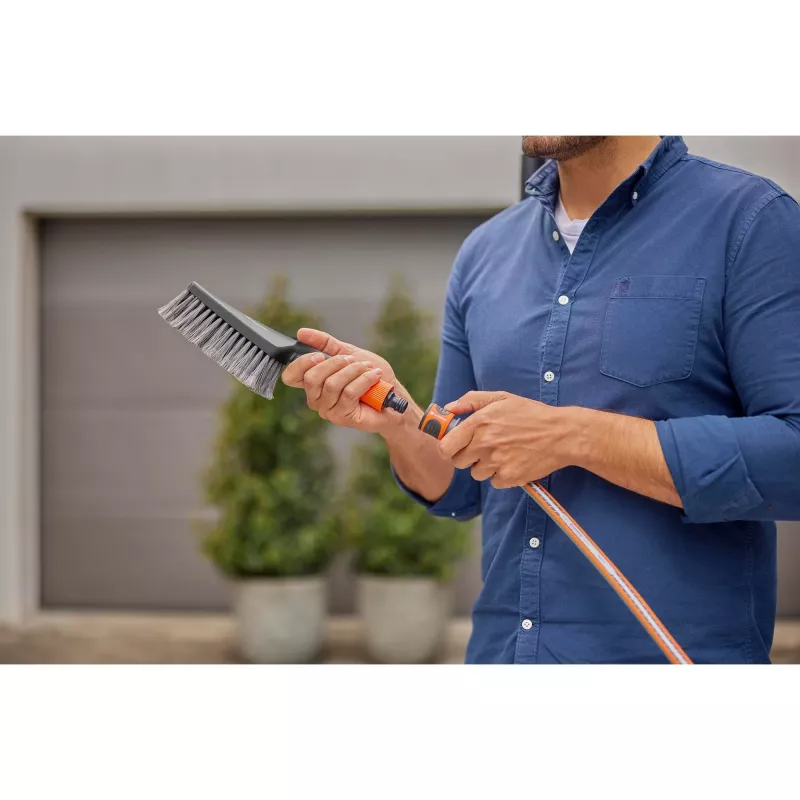 Garden water spray gun nozzle Gardena 18863-20 pelēka oranža Width 320 mm