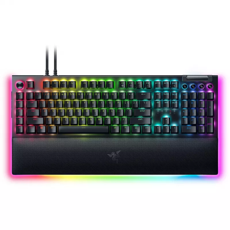 Razer MelnsWidow V4 Pro tastatūra Spēļu USB QWERTZ vācu Melna Mehāniska RGB