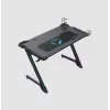 Onex | RGB spēļu galds ar krūzītes turētāju, austiņu āķi, gamepad turētāju, 114 cm (pl) | GD1200Z | Melns