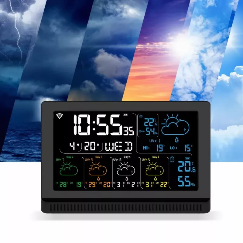 Viedais skaļrunis MANTA MTO200B Windy Melns — Bluetooth un Wi‑Fi bezvadu audio, balss asistenta atbalsts
