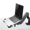 Piezīmjdatoru galda turētājs MACLEAN MC-836 — regulējams augstums, ergonomisks dizains, melns, horizontālai klēpjdatoru lietošanai (58,5×236×320 mm)