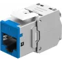Goobay Keystone-Module RJ45 CAT 6A, STP, plāns, zila (77944)