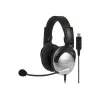 Koss SB45 USB austiņas ar vadu, galvas saite, birojam/zvanu centram, melna, sudraba