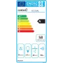 Cata tvaika nosūcējs GC DUAL A 45 XGWH, energoefektivitātes klase A, platums 45 cm, 820 m³/h, skārienjutīga vadība, LED, balts stikls