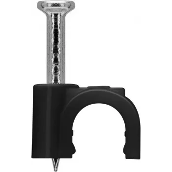 Goobay kabeļa skava 5 mm, melna (64678)