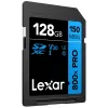 SDXC atmiņas karte Lexar 128GB UHS-I 800xPRO Class 10 U3 V30 — 150 MB/s lasīšana, 45 MB/s rakstīšana, melna