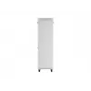 19 collu 42U LANBERG stāvošs statņu skapis 600×600 mm pelēks ar stikla durvīm un LCD (plakanā iepakojumā)