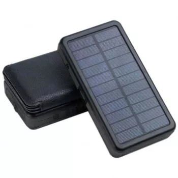 Portable battery PowerNeed ES20000B 20000mAh — 2x USB 5V/2A, 9W, water-resistant, Melns, 370 g