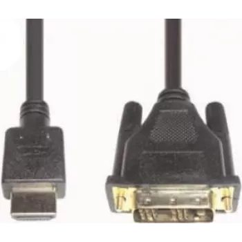 HDMI 3 Video kabeļa adapteris e+p 2m DVI-D Melns