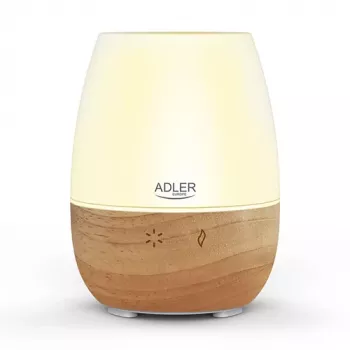 Aroma difuzors Adler AD 7967 — ultraskaņas, telpām līdz 25 m², brūns/balts